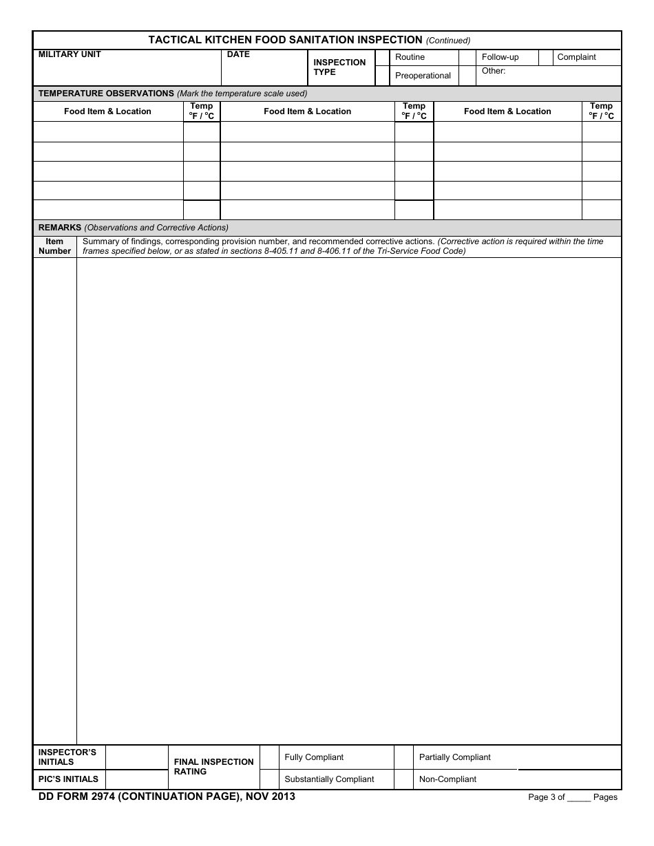 DD Form 2974 - Fill Out, Sign Online and Download Fillable PDF ...