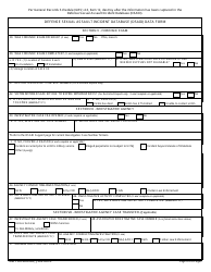 DD Form 2965 Defense Sexual Assault Incident Database (Dsaid) Data Form, Page 4