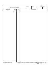 Document preview: DD Form 1753 Master Station Log