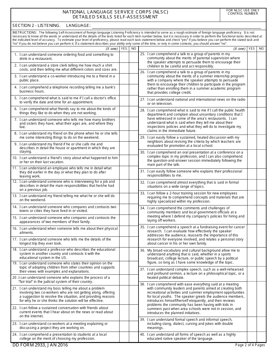 DD Form 2933 - Fill Out, Sign Online and Download Fillable PDF ...