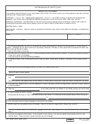 DD Form 2893 Victim Advocate Safety Plan