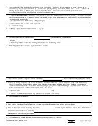 DD Form 2893 Victim Advocate Safety Plan, Page 2