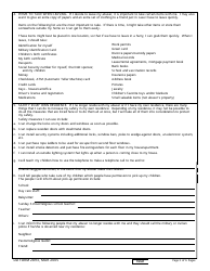 DD Form 2893 Victim Advocate Safety Plan, Page 3