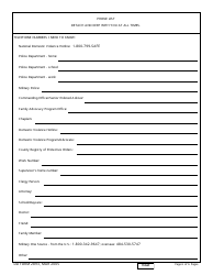 DD Form 2893 Victim Advocate Safety Plan, Page 6