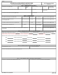 DA Form 67-10-1A &quot;Officer Evaluation Report Support Form&quot;