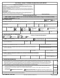 Document preview: DD Form 2911 DoD Sexual Assault Forensic Examination (Safe) Report
