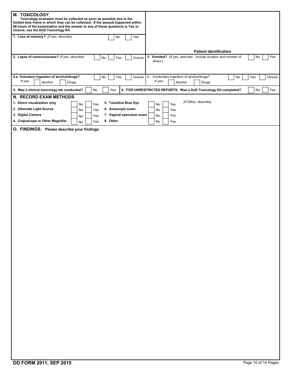 Dd Form 2911 Fill Out Sign Online And Download Fillable Pdf Templateroller 3394