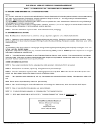 DD Form 2911 DoD Sexual Assault Forensic Examination (Safe) Report, Page 13