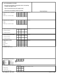 DD Form 2911 DoD Sexual Assault Forensic Examination (Safe) Report, Page 5