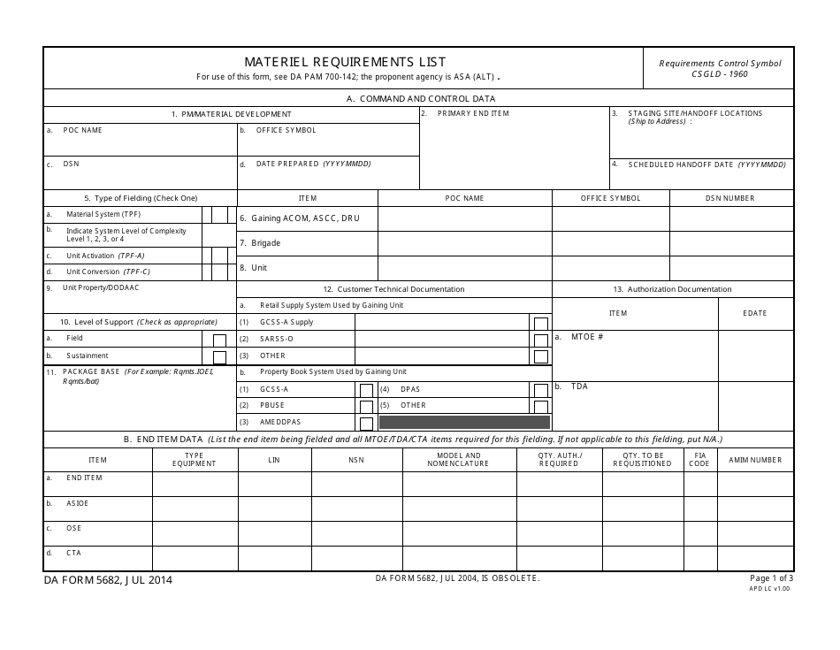 DA Form 5682 - Fill Out, Sign Online and Download Fillable PDF ...