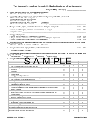 DD Form 2900 Post Deployment Health Re-assessment (Pdhra), Page 2
