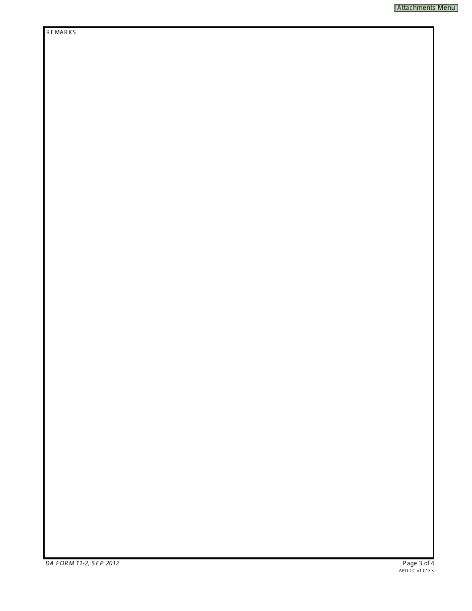 DA Form 11-2 Internal Control Evaluation Certification, Page 3