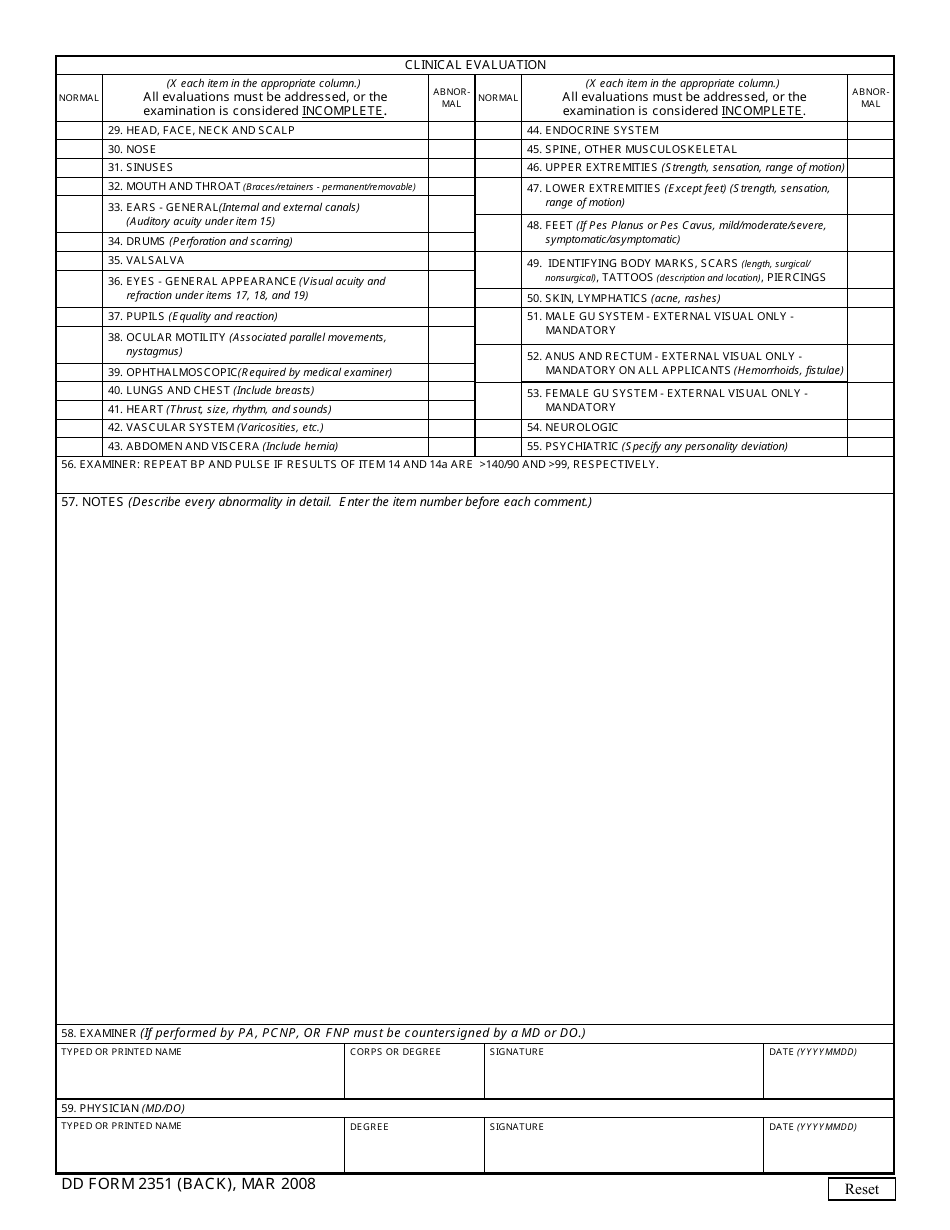 DD Form 2351 - Fill Out, Sign Online and Download Fillable PDF ...