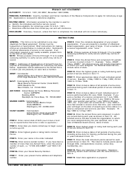 DD Form 108 Application for Retired Pay Benefits, Page 2