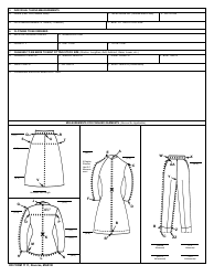 DD Form 1111 Armed Forces Measurement Blank - Special Sized Clothing for Women, Page 2