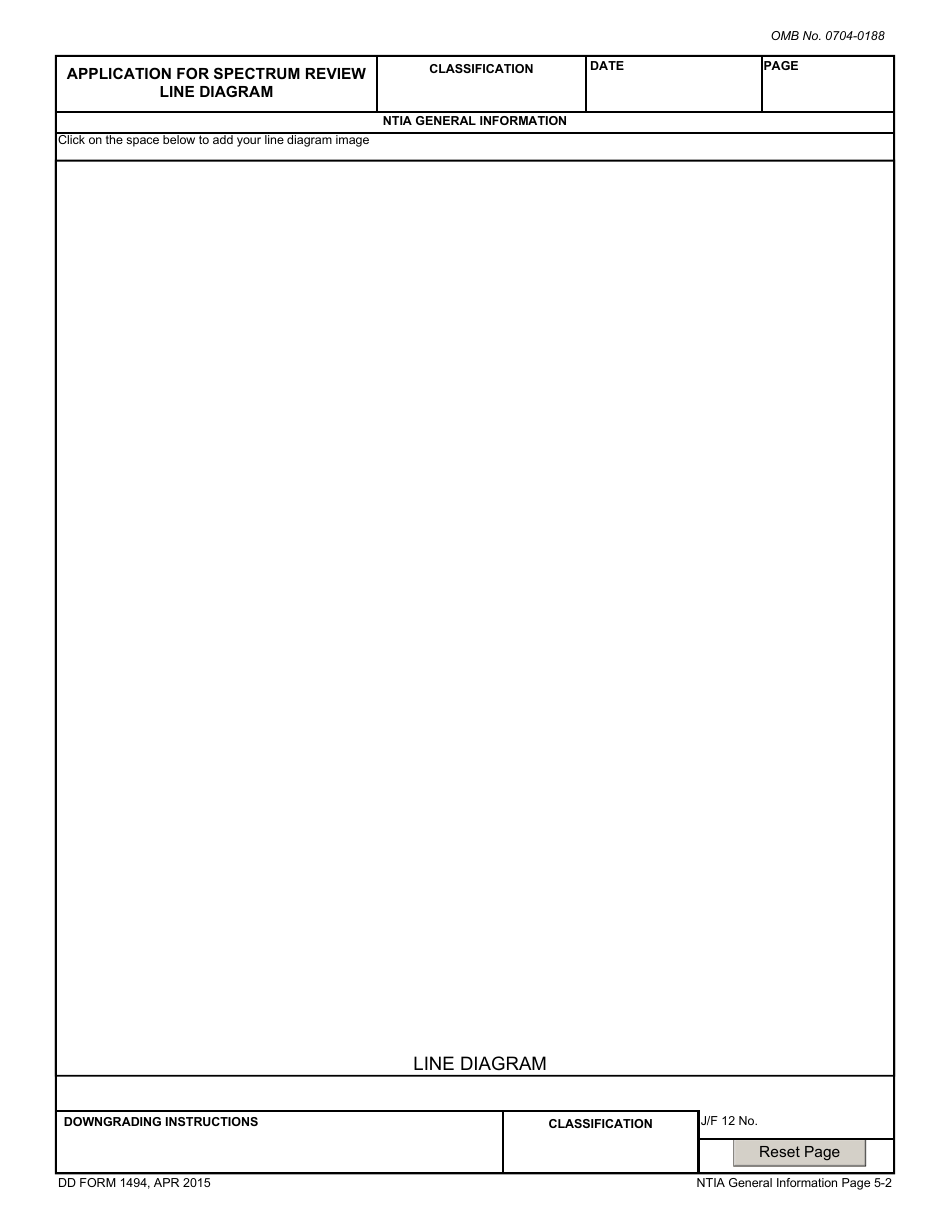 DD Form 1494 Application for Equipment Frequency Allocation, Page 10