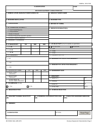 DD Form 1494 Application for Equipment Frequency Allocation, Page 5