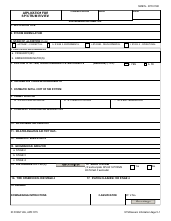 DD Form 1494 Application for Equipment Frequency Allocation, Page 9