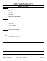 Document preview: DA Form 7406 Summary Court Martial Officer Checklist