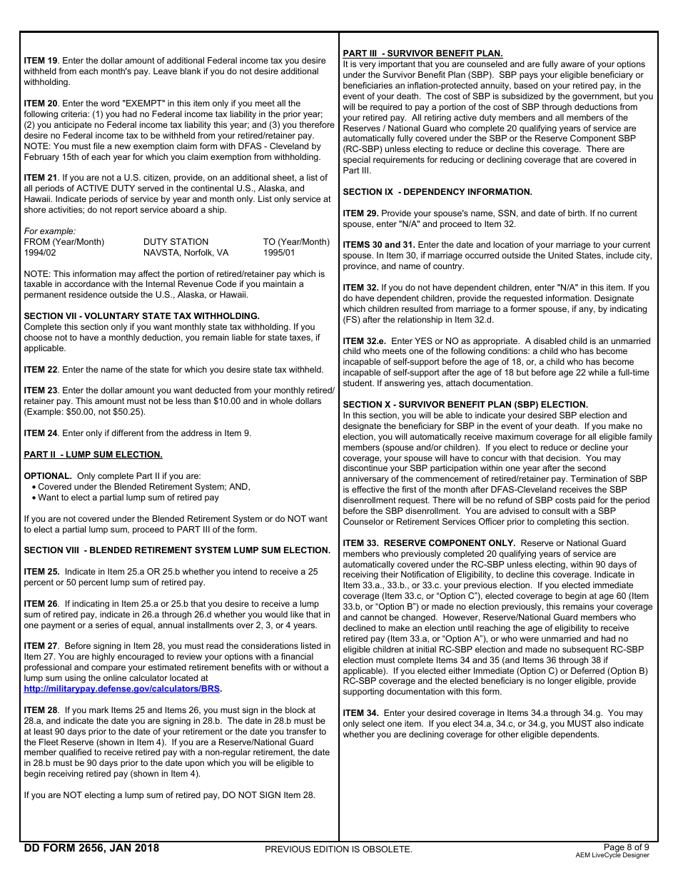 Dd Form 2656 Fill Out Sign Online And Download Fillable Pdf