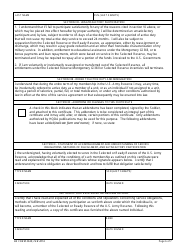 DA Form 3540 Certificate and Acknowledgement of U.S. Army Reserve Service Requirements and Methods of Fulfillment, Page 6