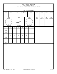 Document preview: DA Form 7651 Sniper Target Data Sheet Stationary Target