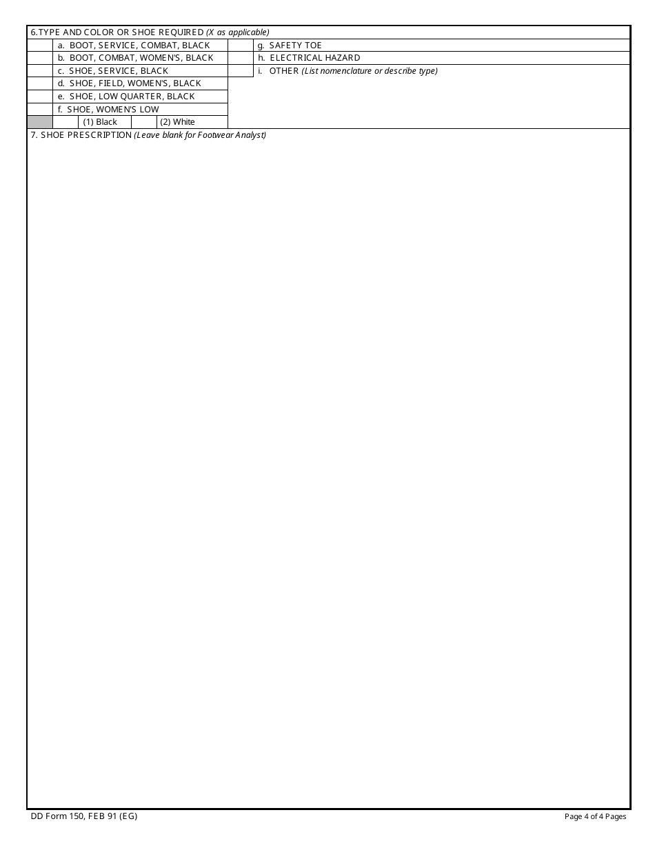 DD Form 150 Fill Out Sign Online And Download Fillable PDF dd-form-150-fill-out-sign-online-and-download-fillable-pdf
