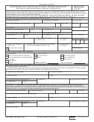 DD Form 1540 Registration for Scientific and Technical Information Services