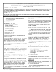 DD Form 1540 Registration for Scientific and Technical Information Services, Page 2