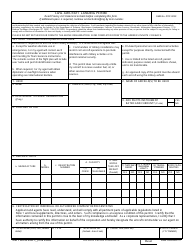 DD Form 2401 Civil Aircraft Landing Permit
