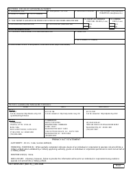 DD Form 2401 Civil Aircraft Landing Permit, Page 2