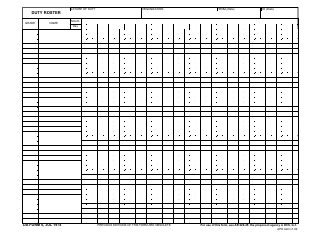 DA Form 6 Download Fillable PDF, Duty Roster | Templateroller