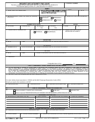 DA Form 31 &quot;Request and Authority for Leave&quot;