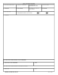DA Form 1058 Application for Active Duty for Training, Active Duty for Operational Support, and Annual Training for Soldiers of the Army National Guard and U.S. Army Reserve, Page 2