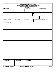 Document preview: DA Form 984 Munitions Surveillance Report