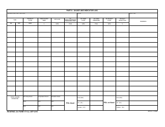 DA Form 1713-2 Daily Water Production Log - 1,500 Gph Twps, Page 2