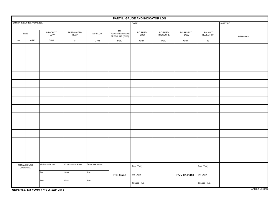 DA Form 1713-2 - Fill Out, Sign Online and Download Fillable PDF ...