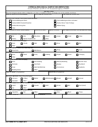 Document preview: DA Form 1971-6 Chemical/Biological Sample Documentation