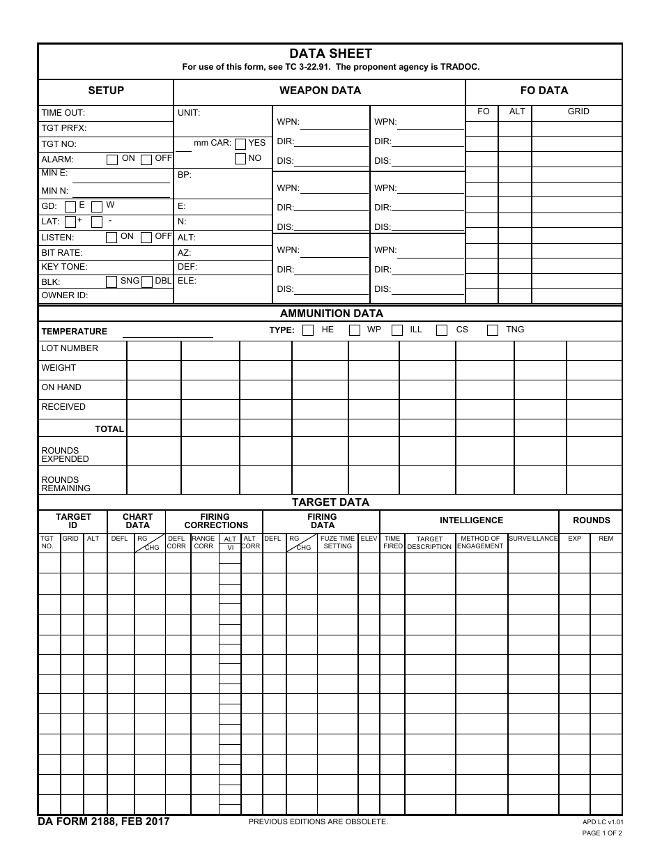 DD Form 2188 - Fill Out, Sign Online and Download Fillable PDF ...