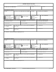 Document preview: DA Form 3068-1 Marine Service Record