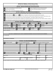 Document preview: DA Form 3822 Report of Mental Status Evaluation