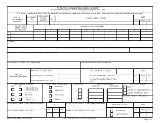 Document preview: DA Form 4283 Facilities Engineering Work Request