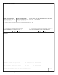 DA Form 4379-1 Missile and Rocket Malfunction Report, Page 2
