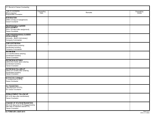 DA Form 4591 Retention Data Worksheet, Page 2