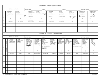 DA Form 4757 Registration/Special Correction Work Sheet, Page 2