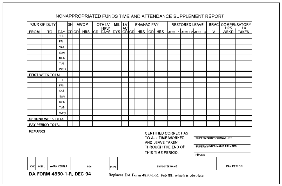 DA Form 4850-1-R - Fill Out, Sign Online and Download Printable PDF | Templateroller