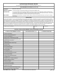 DA Form 5123-1 In-processing Personnel Record