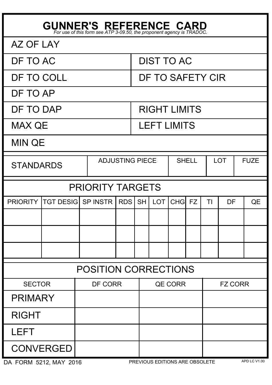DA Form 5212 - Fill Out, Sign Online and Download Fillable PDF | Templateroller