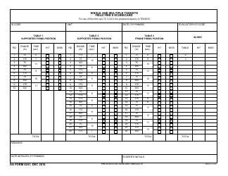 Document preview: DA Form 5241 Single and Multiple Targets Field Fire II Scorecard