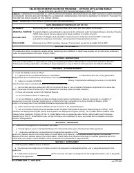 DA Form 5261-7 Selected Reserve Incentive Program - Officer Affliation Bonus
